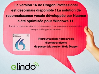 La version 16 de Dragon Professional est disponible